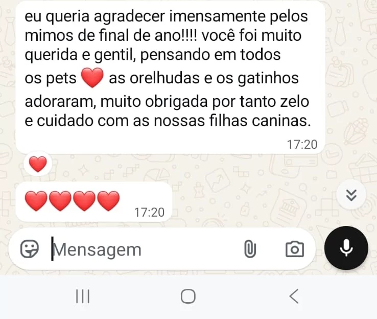 Print autorizado do depoimento sobre Mafe e Maju, Pinschers, parte 4 de 5.